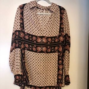 Free People Long Blouse